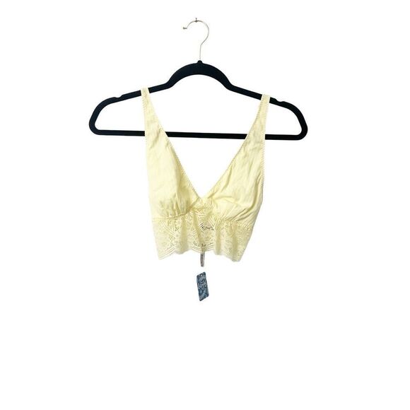 Free People Yellow Daybreak‎ Lace Bralette Size XS - Picture 1 of 3